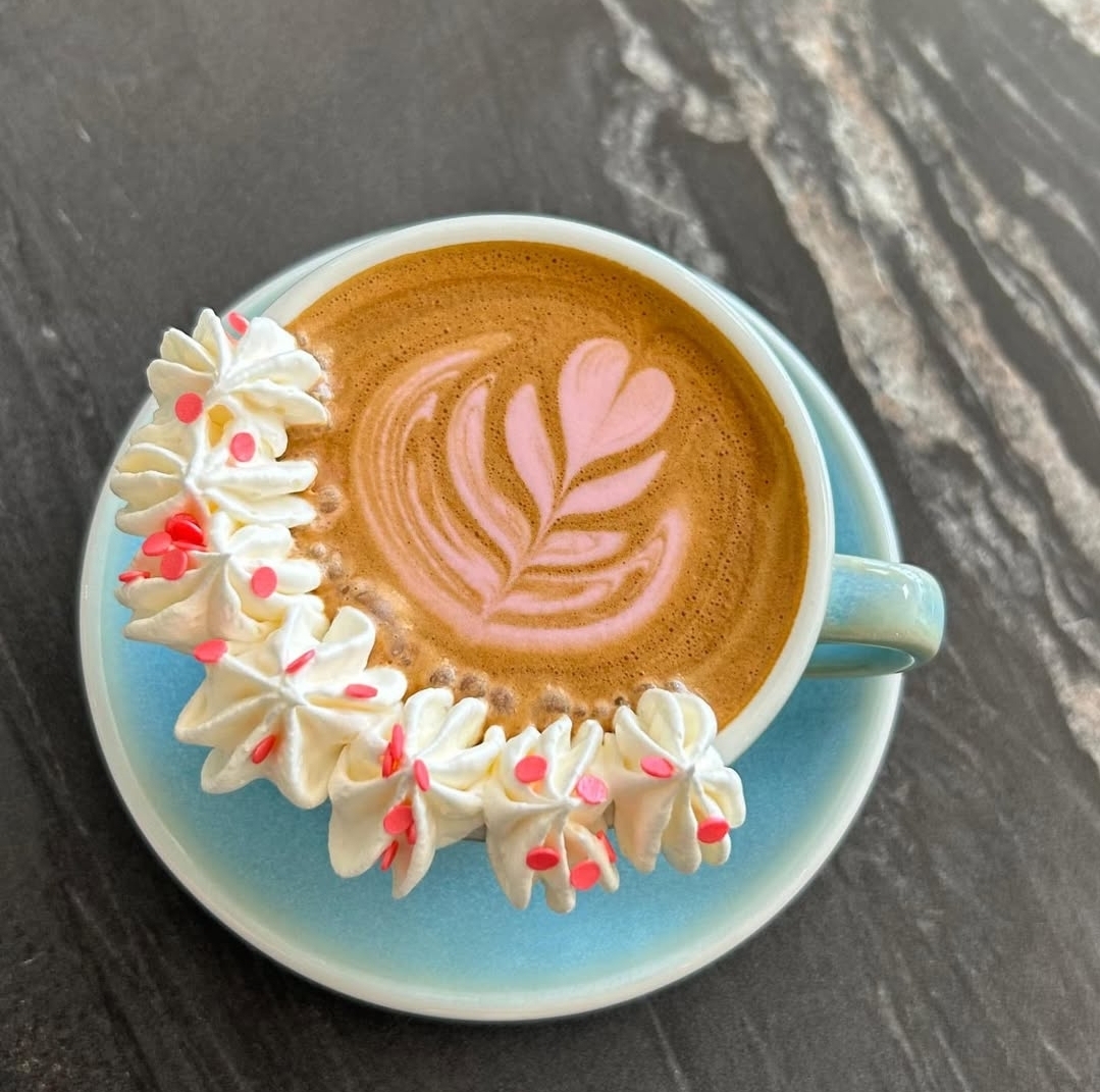 Cappuccino with Heart Latte Art