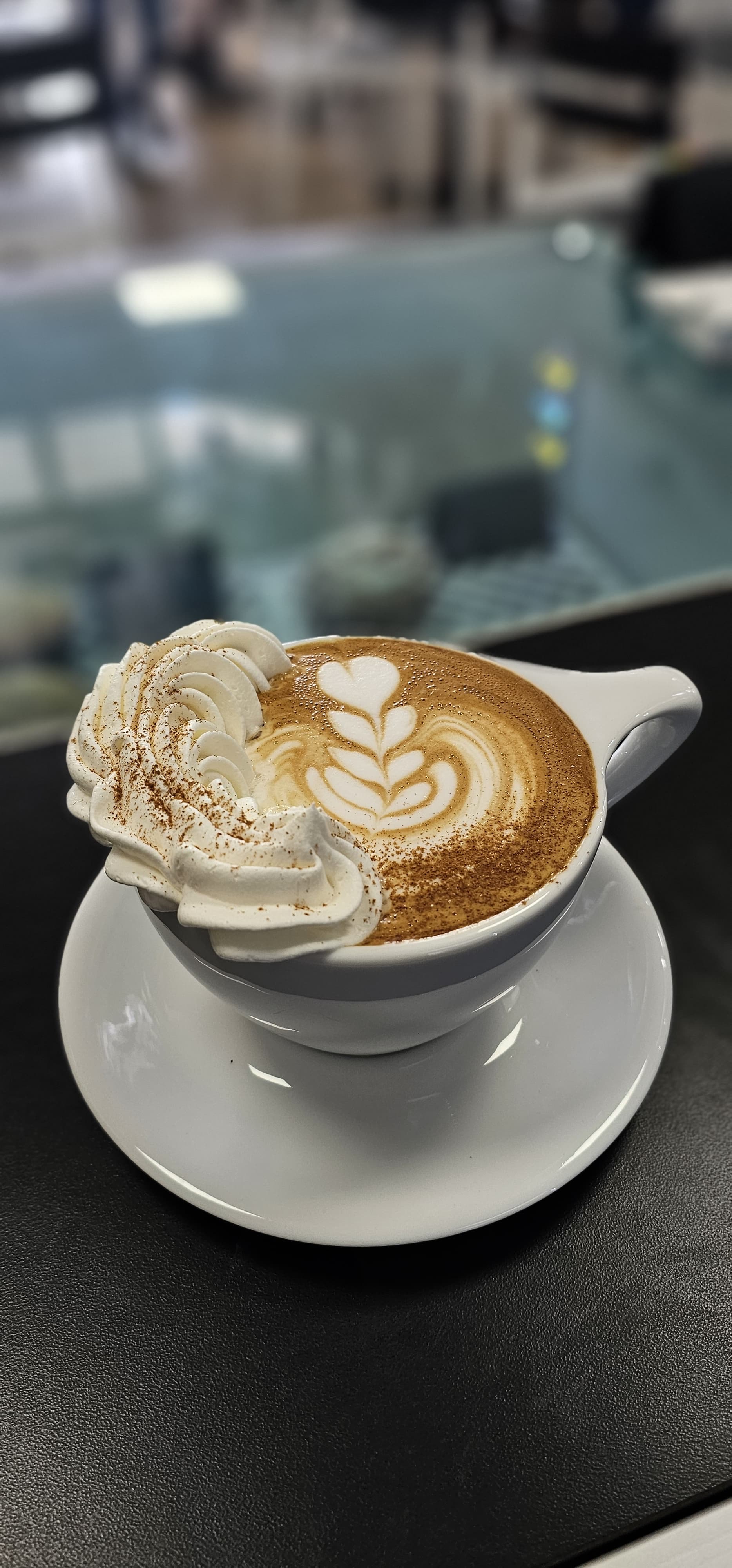 Cappuccino with Heart Latte Art