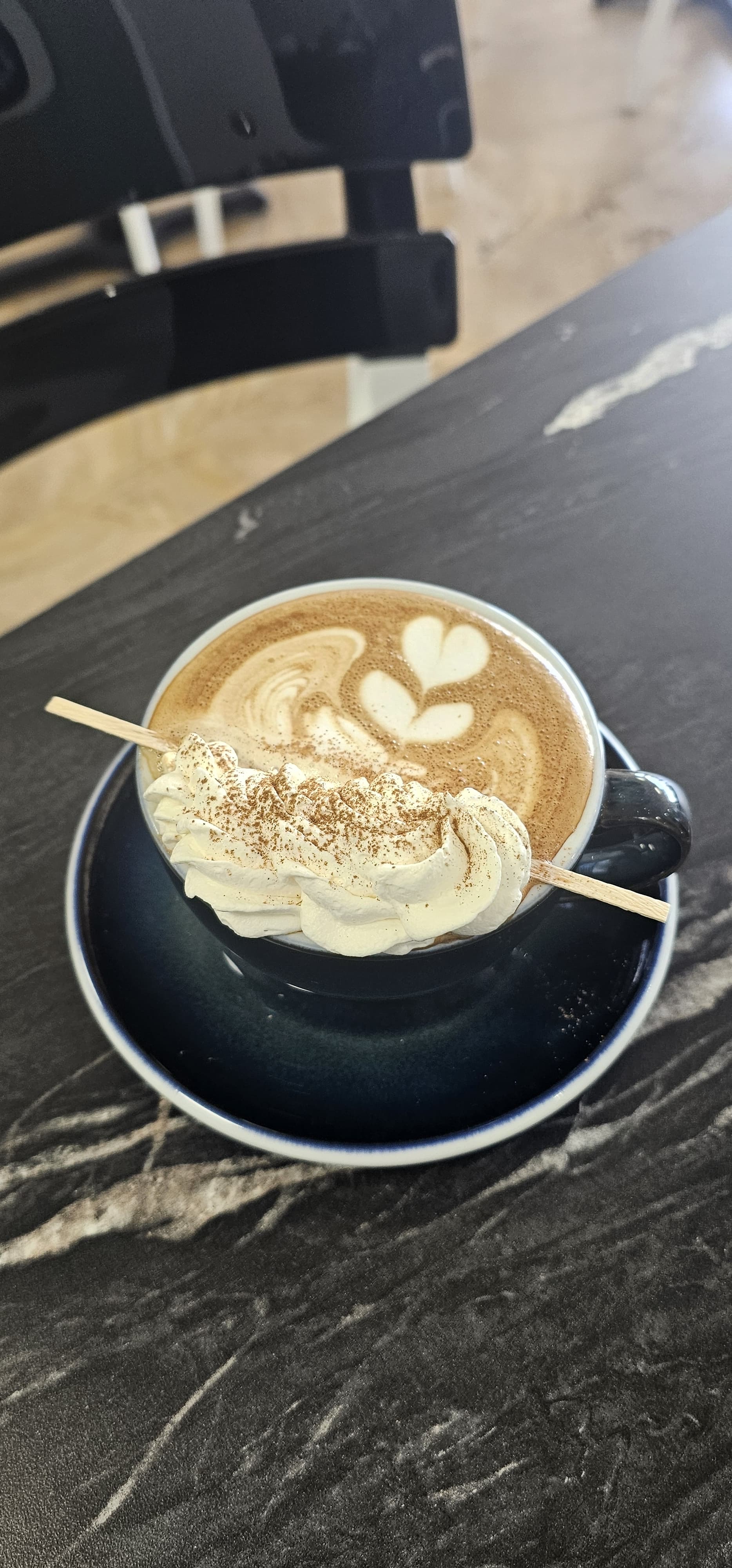 Cappuccino with Heart Latte Art